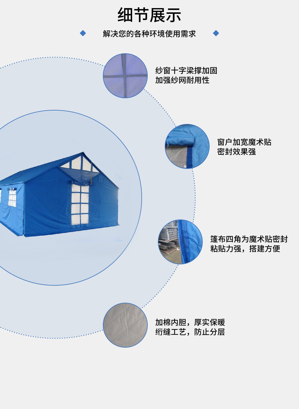 20㎡救灾单帐篷