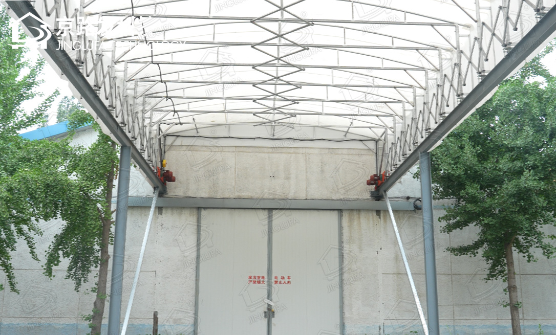 丰台西南物流园电动伸缩棚