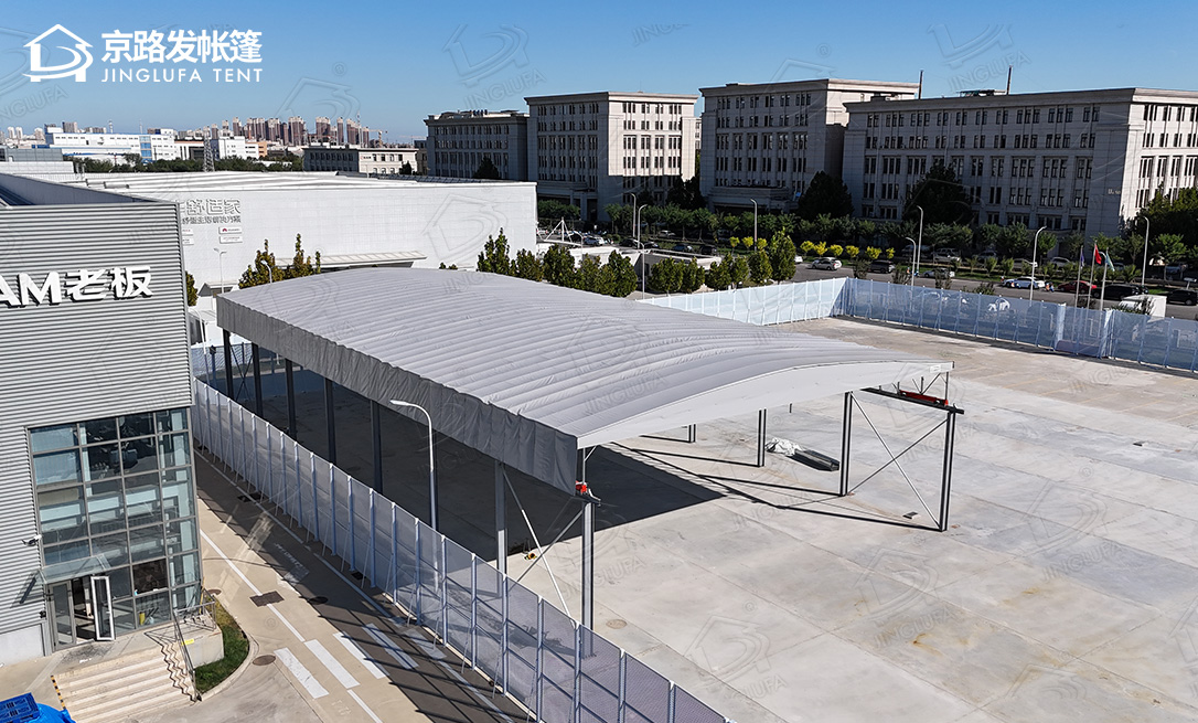 津南区双港老板电器悬空电动推拉棚