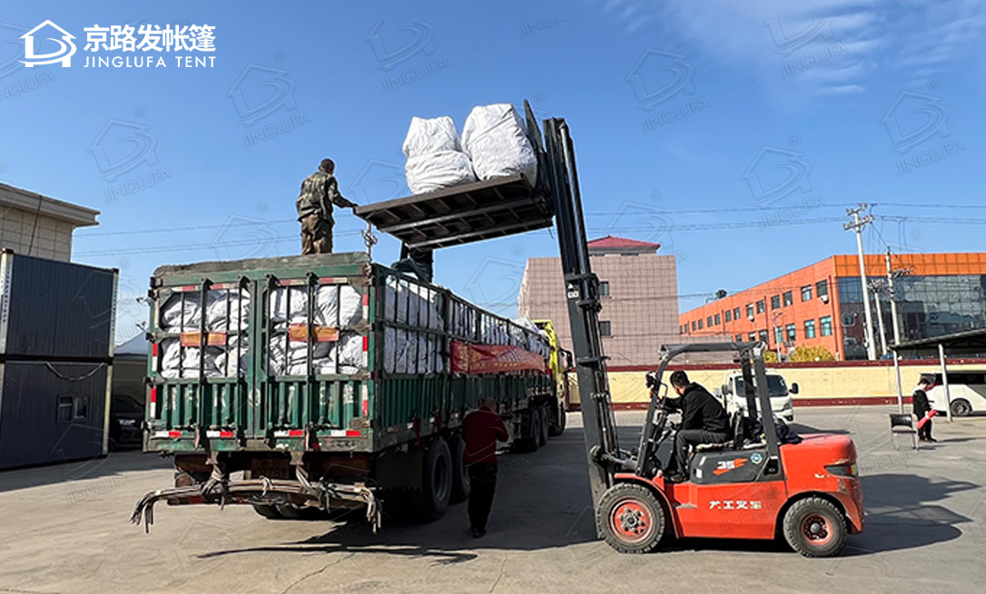 山东客户救灾帐篷中标